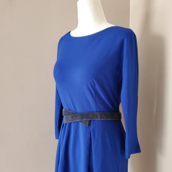 Anthropologie Girls From Savoy Blue Ponte Knit Dress (as Seen on Taylor Swift) - Picture 8 of 16